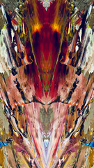 Abstract background art . Ethnic pattern. Mixtures of oil paint. Trendy hand painting canvas. Wall decor and Wall art prints Idea. 3D Texture. Art object