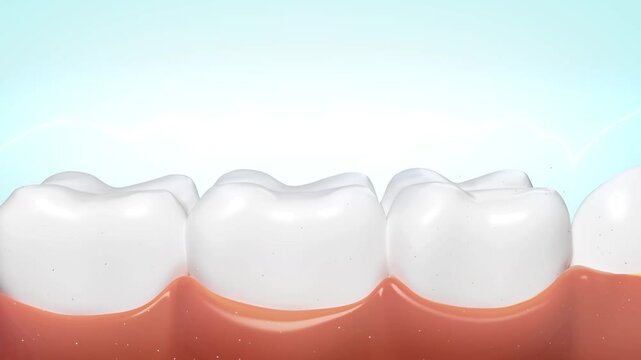 Removing stains from the mouth with 3D toothpaste or mouthwash