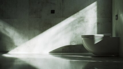 Modern Bathroom with Sunbeams