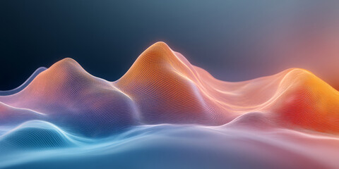 Obraz premium The background of future technology made up of particle elements and rays 