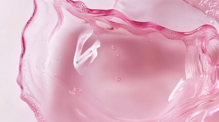 A pink thick hydrogel sheet mask designed for skincare, featuring a luxurious and soothing texture. This mask offers deep hydration and rejuvenation for the skin, making it ideal for beauty routines 