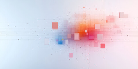 The background of future technology made up of particle elements and rays
