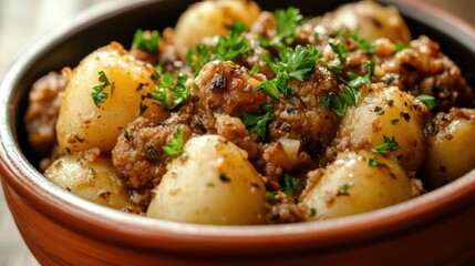 Potato and Meat Stew.
