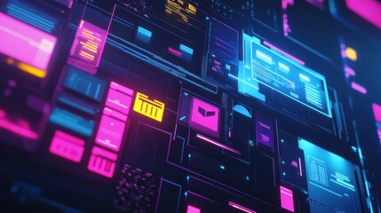 Obraz premium Abstract Digital Interface