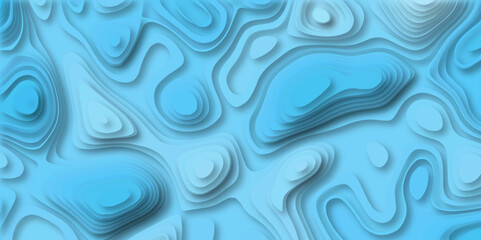 Fototapeta premium Curvy blue and purple abstract background with light and shadow minimalist wavy paper cut out art style with blue and colorful abstract background. 