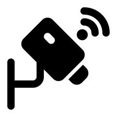 black and white cctv icon
