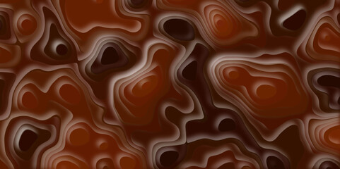 Modern abstract multilayer multicolored waves of three-dimensional paper background of papercut origami Background, abstract art composition in geometric papercut style minimalistic concept design.
