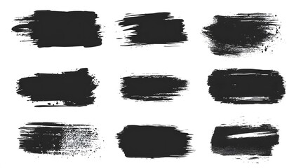 Grunge badge brush, hand drawn black sticker