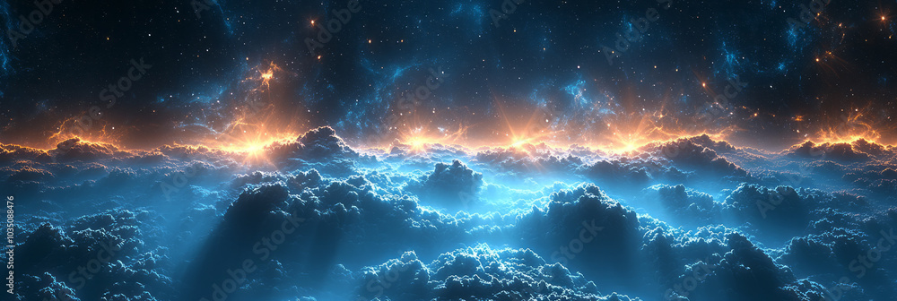 Poster a burst of light rays forming an abstract radiating pattern, with glowing edges and soft transitions