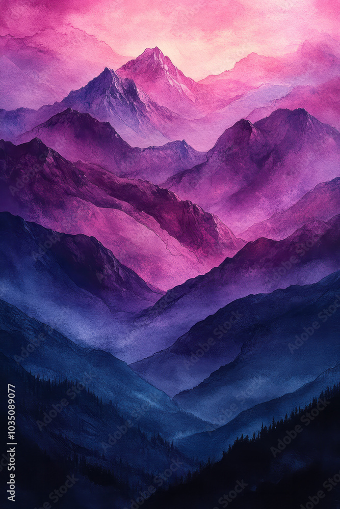 Poster fluid watercolor gradient lines floating over a grainy textured background, creating a smooth, organ