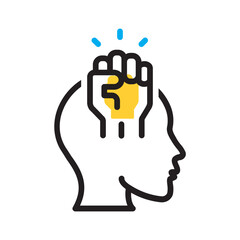 Vector multicolor icon for Motivate