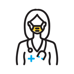 Vector multicolor icon for 