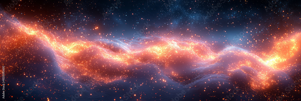 Poster vibrant energy fields flowing around objects, creating a dynamic and glowing energy aura,
