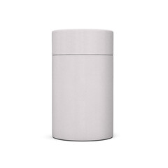 A Sleek White Matte Cylindrical Container Box For Product Packaging Concept 3d Illustration