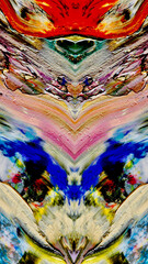 Abstract background art . Ethnic pattern. Mixtures of oil paint. Trendy hand painting canvas. Wall decor and Wall art prints Idea. 3D Texture. Art object