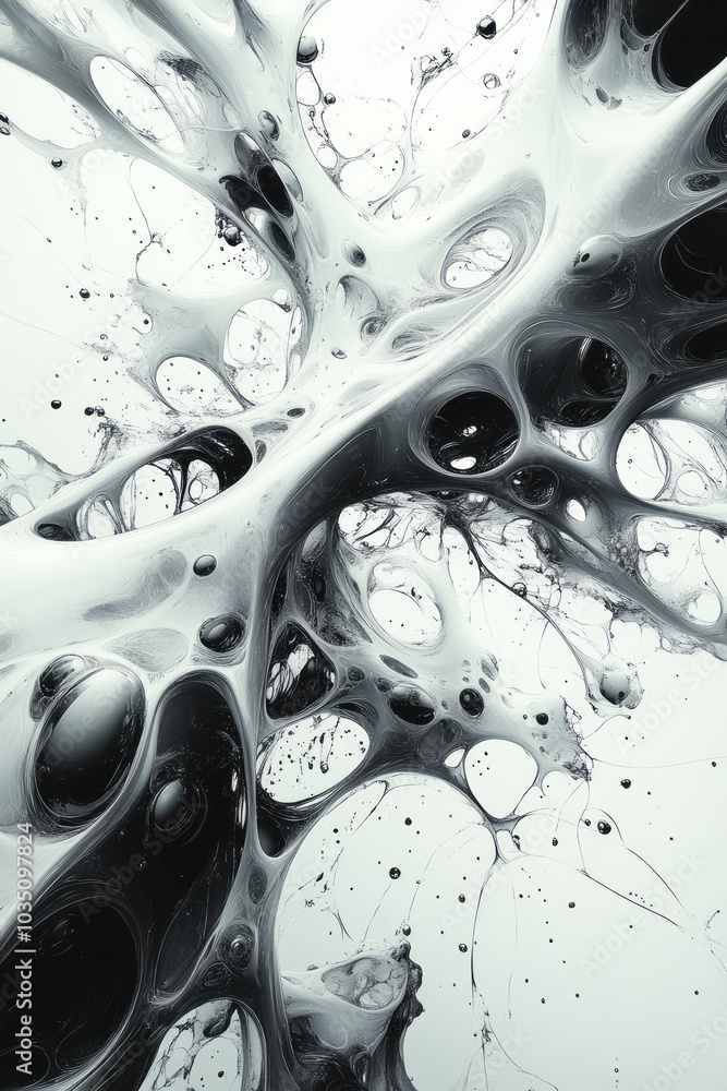 Poster a chaotic yet organized abstract map, symbolizing the tangled paths of human thoughts and mental pro
