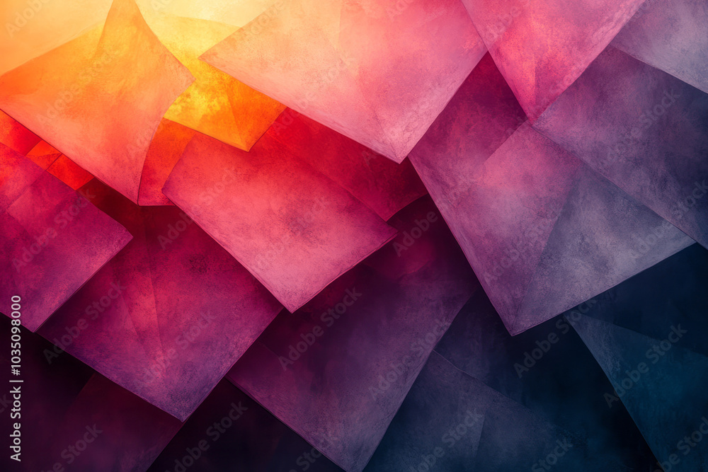Aufkleber A vibrant map of interconnected abstract shapes and lines, representing the ever-evolving landscape of human thoughts,
