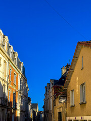 Antique building view in Old Town Poitiers, France