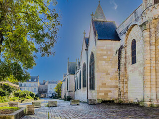 Traditional Cathedral building in Poitiers, France