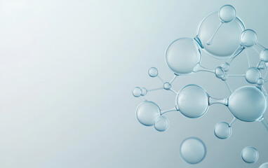 A demonstration of structural relationships and interactions between molecules in the microcosmic world
