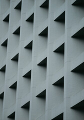 Facade of modern office building of Hong Kong