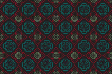 Geometric seamless pattern. Design for textile, fabric, clothing, wallpaper, wrapping, cushion art ornament and decoration.