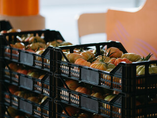grocery shopping in supermarket