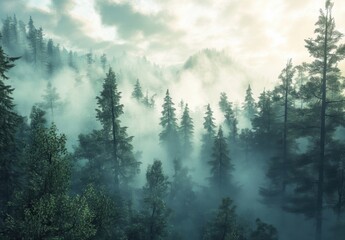 Misty Forest.