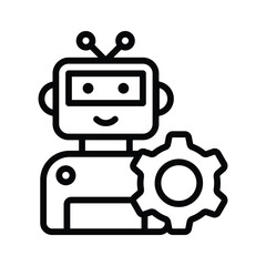 Robotic Engineering, robot setting icon design