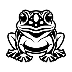 Toad icon in glyph style 