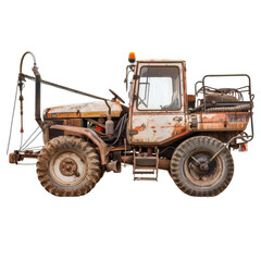 Naklejka premium A crop sprayer, farm equipment, photograph style, isolated on transparent background