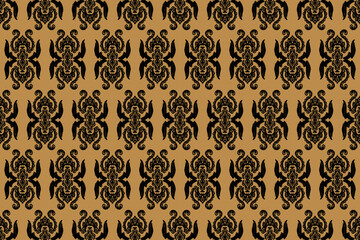 Geometric ethnic oriental ikat seamless pattern color oriental. Aztec ornament print. Design for background ,curtain, carpet, wallpaper, clothing, wrapping, Batik, vector illustration.