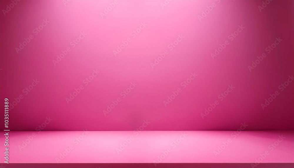 Poster empty dark pink room with gradient pink abstract background for display your product