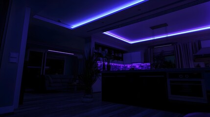 Stunning open concept living area featuring a modern sleek kitchen design state of the art appliances and beautifully curated furniture pieces that create a warm and inviting atmosphere