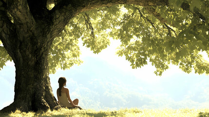 Finding Peace and Tranquility Underneath the Shade of a Tree