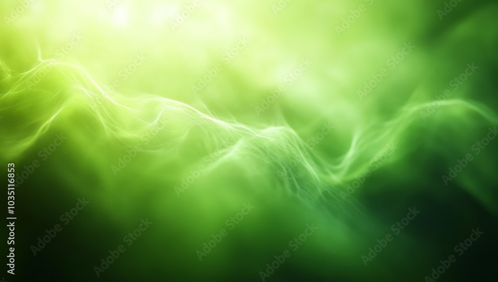 Poster a green fabric with a pattern of lines and dots