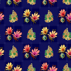 Floral Allover Latest Running Digital Print Design For New Collection