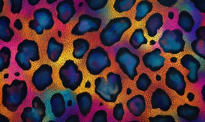 A colorful, abstract background with a pattern of spots and stripes