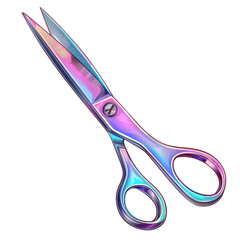 Colorful and modern scissors with a sleek design, ideal for creative projects and artistic endeavors.