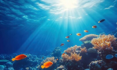 Fototapeta na wymiar Underwater Paradise.