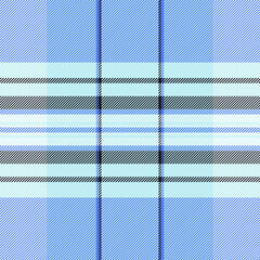 Worn fabric background tartan, art plaid textile vector. Jersey check texture pattern seamless in light and blue colors.