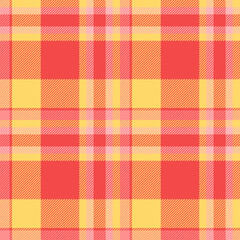 Menu background pattern check, plank plaid seamless tartan. Father texture fabric vector textile in pretty red and amber colors.