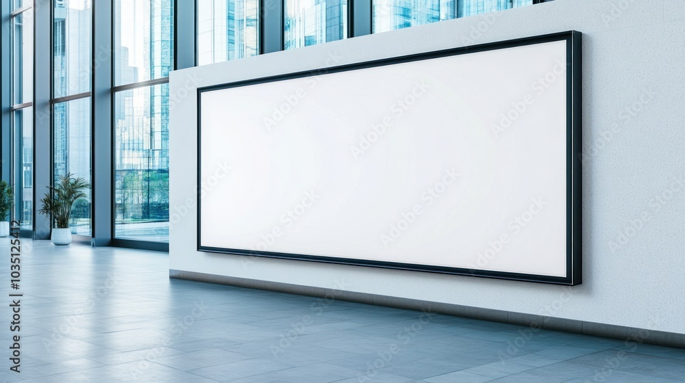 Poster modern empty frame