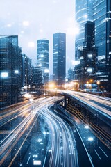 AI-powered city, advanced infrastructure, digital integration, futuristic technology