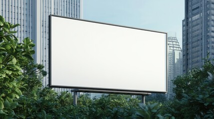Fototapeta premium Empty billboard scene