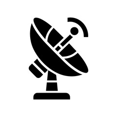 simple satelite antenna signal icon 