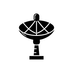 simple satelite antenna signal icon 