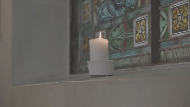 Valmiera, Latvia: ST. SIMONS CHURCH architecture interior religious god slowmotion FHD slog3 10bit
