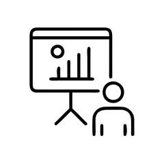 Fototapeta premium presentation-icon