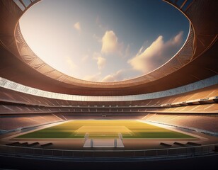 Obraz premium stadium imaginary 3d rendering